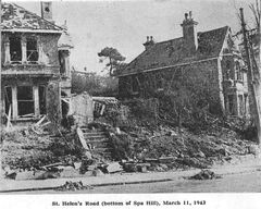 St Helens Road Bomb Damage 11 March 1943